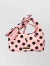 Marc Jacobs Mini Bag With Bow And Polka Dots In Pink