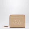 Marc Jacobs The Mini Grained Leather Compact Wallet In Brown