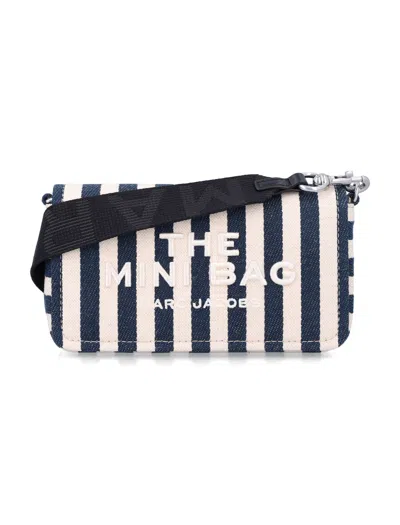 MARC JACOBS MARC JACOBS MINI CANVAS HANDBAG WITH BOLD STRIPED PATTERN