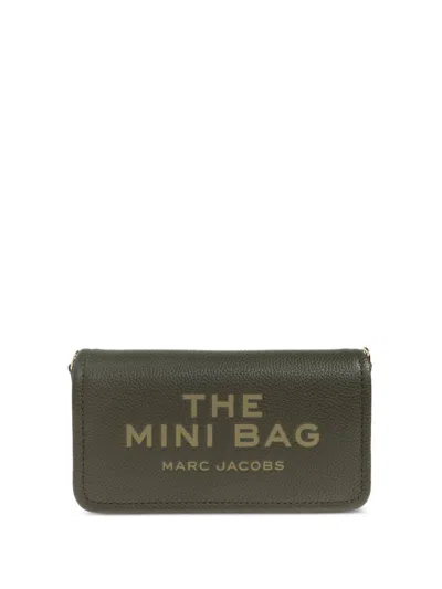Marc Jacobs Mini Clutch With Logo In Green