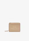 Marc Jacobs Mini Compact Leather Wallet In Gold