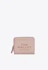Marc Jacobs Mini Compact Wallet In Leather In Pink
