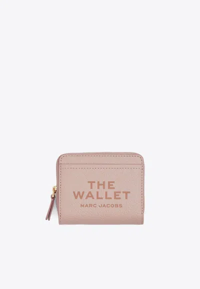 Marc Jacobs Mini Compact Leather Wallet In Pink