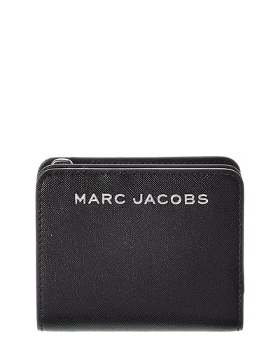 Marc Jacobs Trademarc Mini Compact Wallet In Black