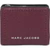 Marc Jacobs Mini Compact Wallet In Dark Plum