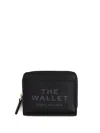 Marc Jacobs 'the Mini' Black Wallet With Engraved Logo On The Front