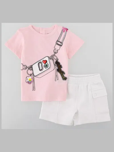 Marc Jacobs Mini Complete Fashion Set For Baby Girls In Pink