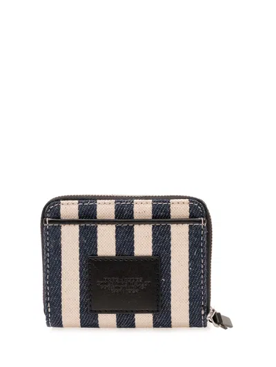 Marc Jacobs Mini Contemporary Wallet In Blue Sea Multi