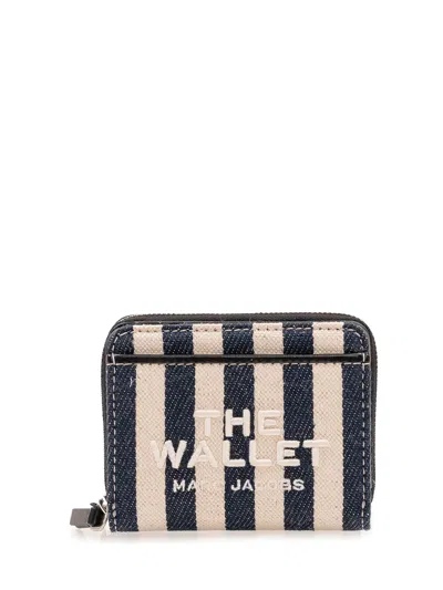 Marc Jacobs Mini Contemporary Wallet In Blue Sea Multi
