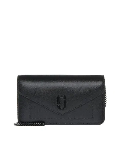 Marc Jacobs Mini Crossbody Chain Wallet Bag In Black