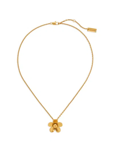 Marc Jacobs Mini Daisy Pendant Necklace In Transparent
