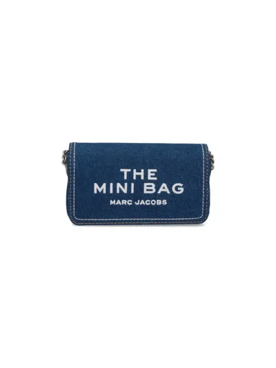 MARC JACOBS MARC JACOBS MINI DENIM BAG "THE CHAIN" – BLUE