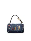 Marc Jacobs Mini Denim Bag With Trinket Charm