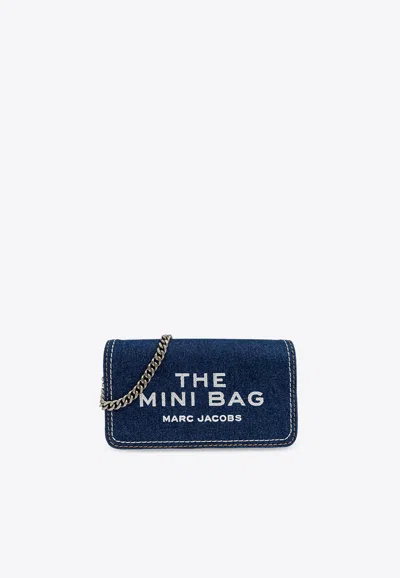 MARC JACOBS MINI DENIM CHAIN CROSSBODY BAG