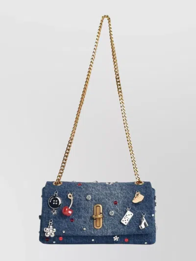 MARC JACOBS MINI DOUBLE CHAIN SHOULDER BAG
