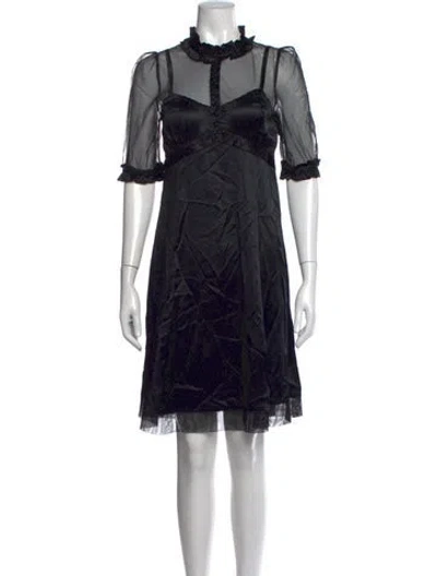 Pre-owned Marc Jacobs Mini Dress In Black