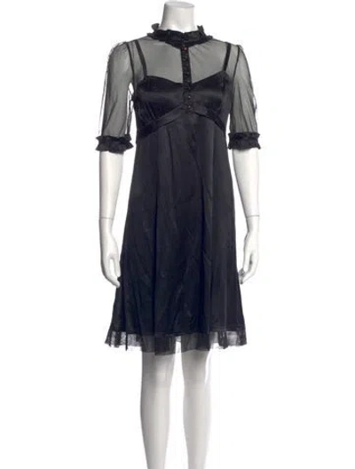 Pre-owned Marc Jacobs Mini Dress In Black