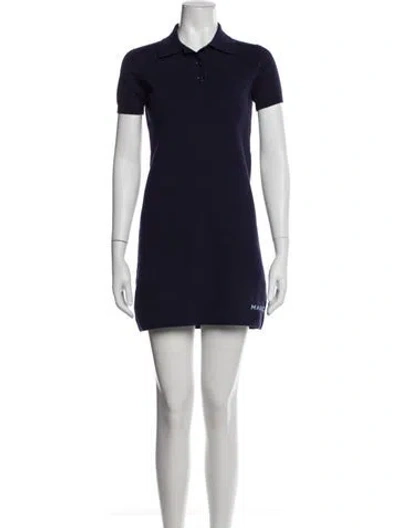 Pre-owned Marc Jacobs Mini Dress In Blue