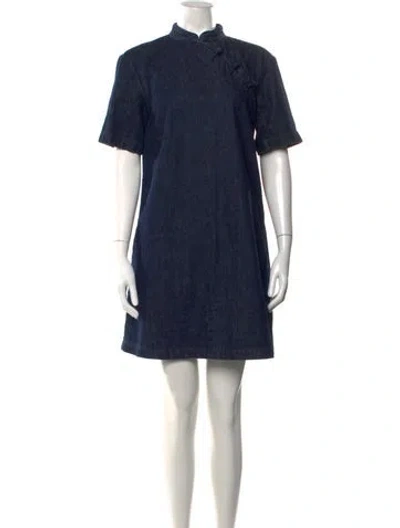 Pre-owned Marc Jacobs Mini Dress In Blue