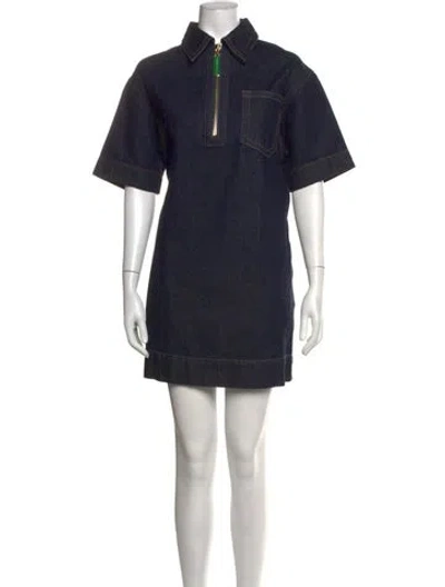 Pre-owned Marc Jacobs Mini Dress In Blue