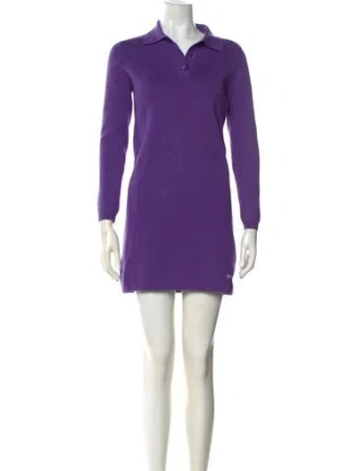 Pre-owned Marc Jacobs Mini Dress In Purple