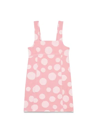 Marc Jacobs Mini Dress With Suspenders For Girls In Pink