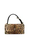 Marc Jacobs Leopard Print Dual Mini Shoulder Bag In Black