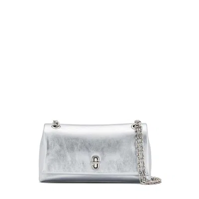 Marc Jacobs Mini Dual Chain Wallet In Silver