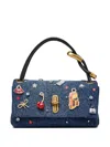 Marc Jacobs Mini Dual Denim Bag In Blue