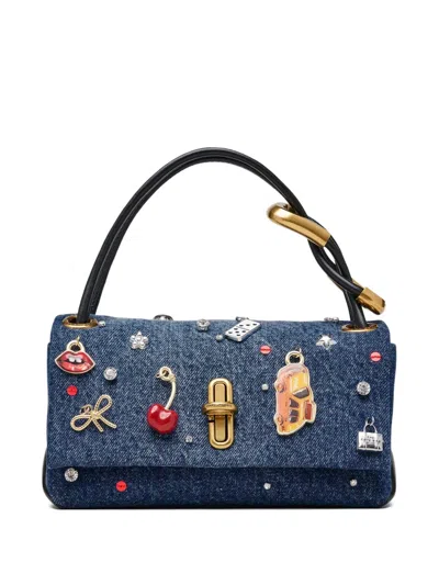Marc Jacobs Mini Dual Denim Bag In Blue