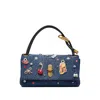 Marc Jacobs Chic Shoulder Bag Featuring Decorative Charms In Blue
