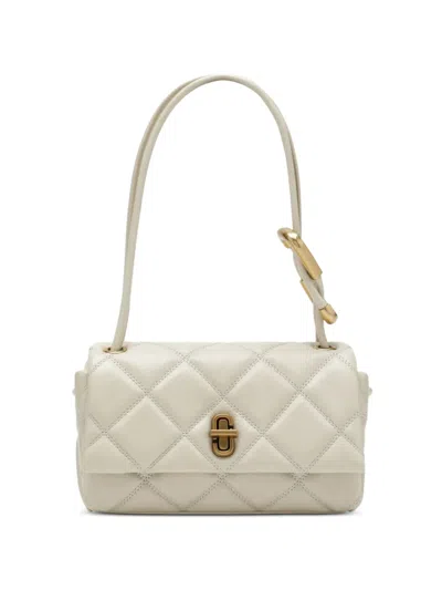 Marc Jacobs Mini Dual Leather Shoulder Bag In Neutral