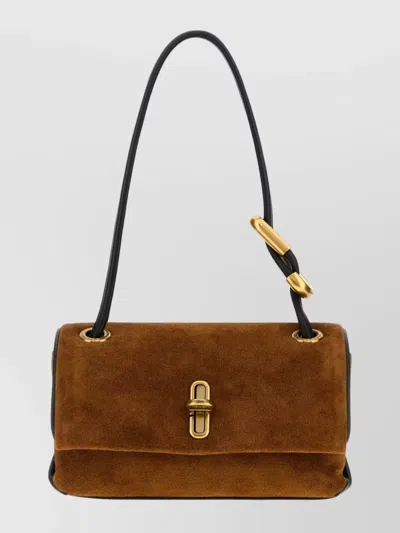 Marc Jacobs Mini Dual Shoulder Bag In Suede
