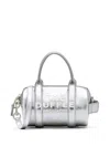 Marc Jacobs Mini Duffle Metallic Tote Bag In Silver