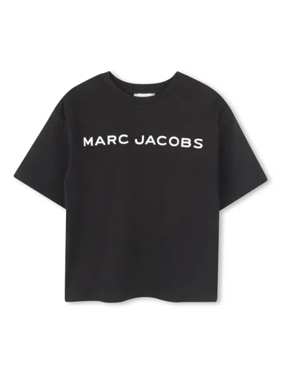 Marc Jacobs Mini Embossed Logo Short Sleeve T-shirt In Black