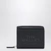 Marc Jacobs Mini Black Full-grain Leather Wallet In Blue