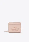 Marc Jacobs Mini Leather Wallet Tassel External Pocket In Pink