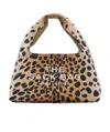 Marc Jacobs The Sack Mini Leopard-print Leather Top Handle Bag In Brown