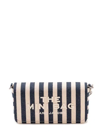 Marc Jacobs Mini Handbag With Colorful Textile Blend In Blue Sea Multi