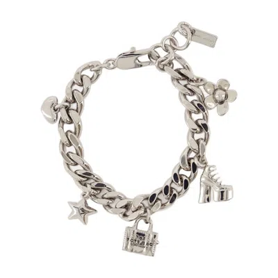 Marc Jacobs Mini Icon Charm Bracelet - Metal - Silver