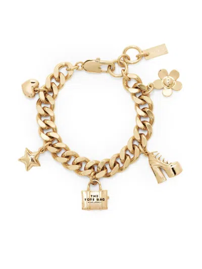 Marc Jacobs Mini Icon Charm Bracelet With Playful Charms In Neutrals