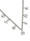 Marc Jacobs Small Icon Charm Necklace In 银色