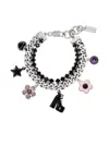 Marc Jacobs Mini Icon Dot Charm Bracelet In Metallic