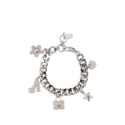 MARC JACOBS MARC JACOBS MINI ICON PAVE BRACELET - METAL - SILVER