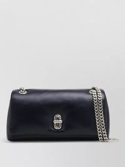 Marc Jacobs Mini Leather Bag Chain Strap Detail In Black
