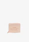 Marc Jacobs Mini Leather Compact Wallet In Pink