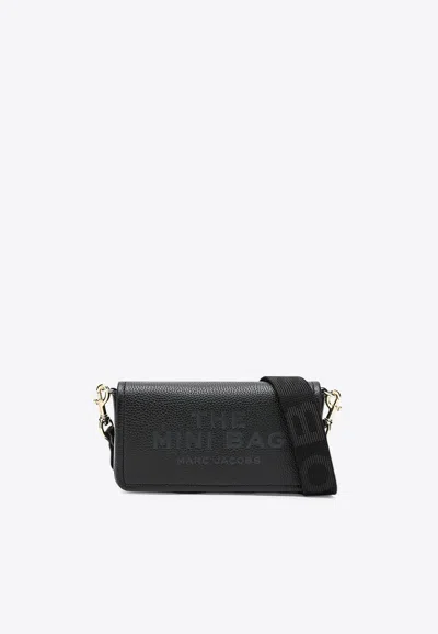 Marc Jacobs Mini Leather Crossbody Bag In Black