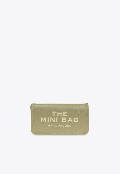Marc Jacobs Mini Leather Crossbody Bag In Green