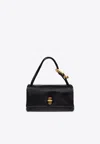 Marc Jacobs Black Foiled-branding Small Leather Top-handle Bag