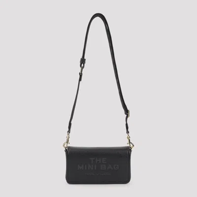 Marc Jacobs Mini Leather Handbag In Black